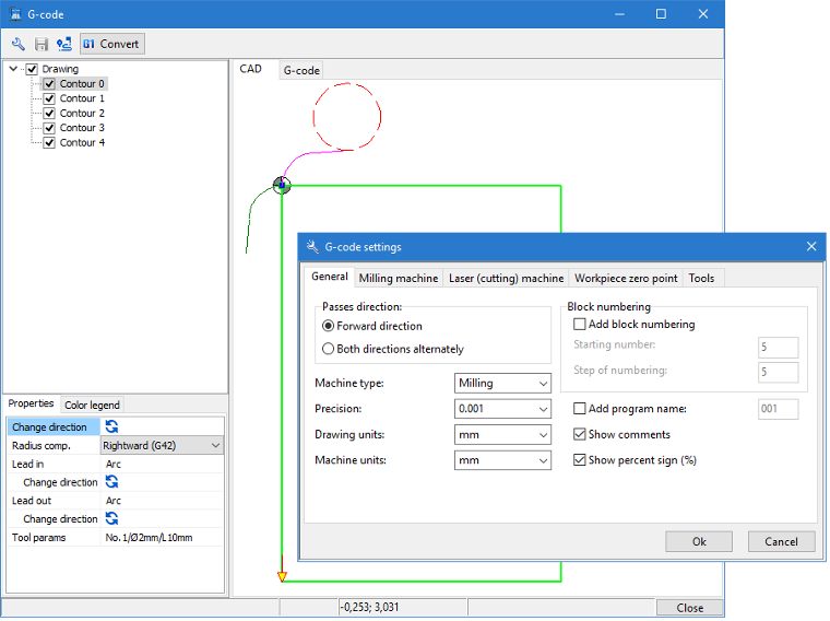 G-code settings in ABViewer