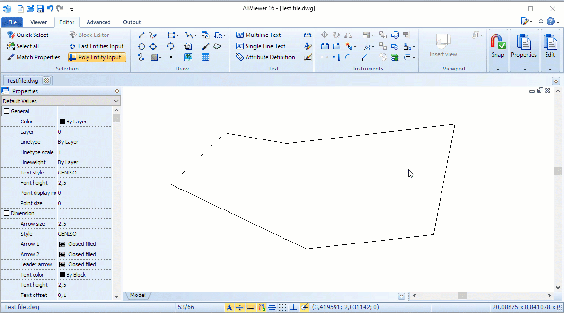 Offset tool in ABViewer 16