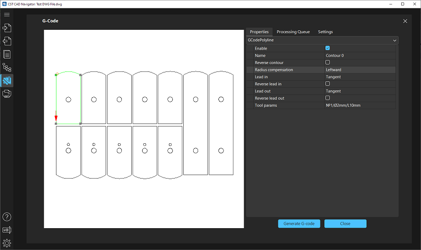 The Properties tab