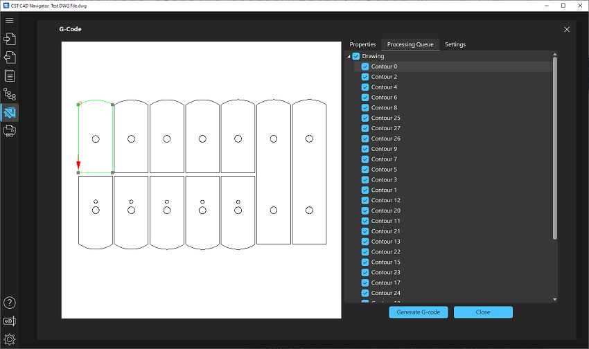 The Processing Queue tab